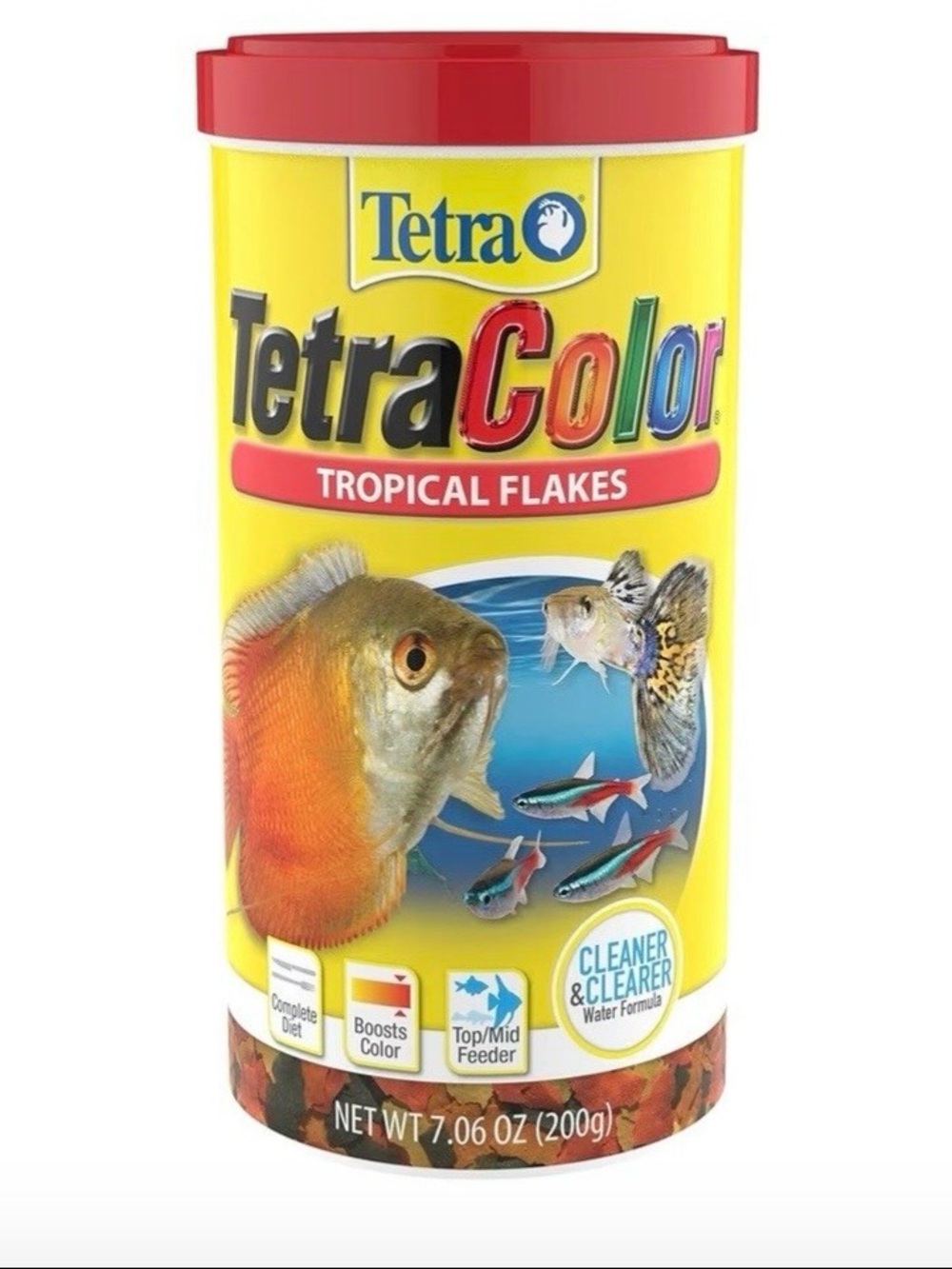 TetraColor Tropical Color Boosting Flakes Fish Food